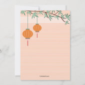 Kokeshi Dolls Invitation Kaart (Achterkant)