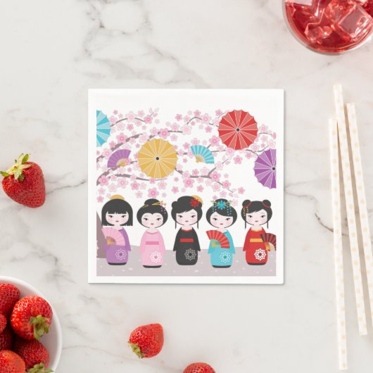 Kokeshi Dolls Servet (Insitu)