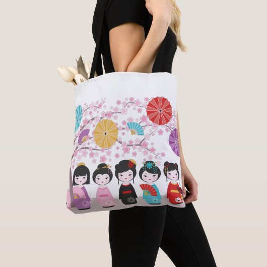 Kokeshi Dolls Tote Bag (Dichtbij)