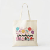 Kokeshi Dolls Tote Bag (Voorkant)