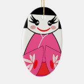 Kokeshi Japan Keramisch Ornament (Rechts)