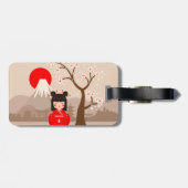 Kokeshi - Japanese Doll Bagagelabel (Achterkant horizontaal)