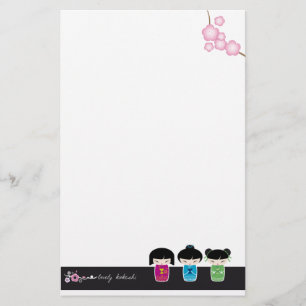 Kokeshi-kantoorbenodigdheden Briefpapier