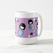 Kokeshi Kat keramische Mok (Voorkant rechts)