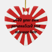 Kokeshi kawaii aanpasbare tekstwerende versiering keramisch ornament (Achterkant)