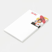KOKESHI LIEFDE Chow hond furoshiki valentine Post-it® Notes (Schuin)