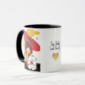 KOKESHI LIEFDE Chow hondenhart Mok (Voorkant links)