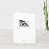 KOKESHI LOVE  Chow dog heart valentine Kaart (Achterkant)