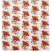 KOKESHI LOVE  Chow Valentine  Douchegordijn (Voorkant)