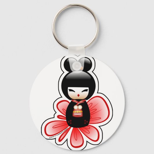kokeshi-mickey-sfondo-t sleutelhanger (Voorkant)