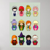 Kokeshi Months Poster (Voorkant)