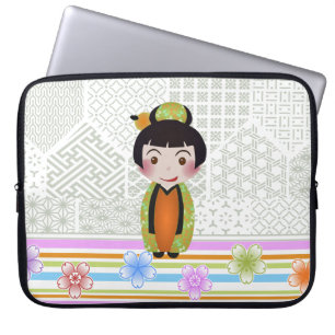 kokeshi noshi laptop sleeve