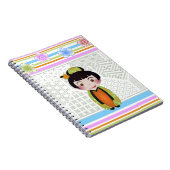 kokeshi noshi notitieboek (Rechterzijde)