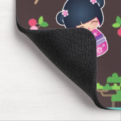 Kokeshi Pattern Mousepad Muismat (Hoek)
