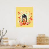 Kokeshi-pop Poster (Keuken)