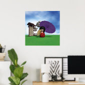 Kokeshi-pop Poster (Thuiskantoor)