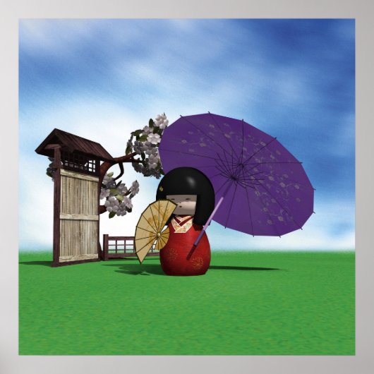 Kokeshi-pop Poster (Voorkant)