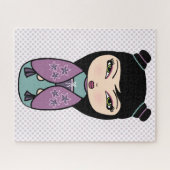 Kokeshi-pop Purple Puzzel (Horizontaal)