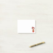 Kokeshi-pop  Rood Post-it® Notities 4 x 3 Notes (Op bureau)