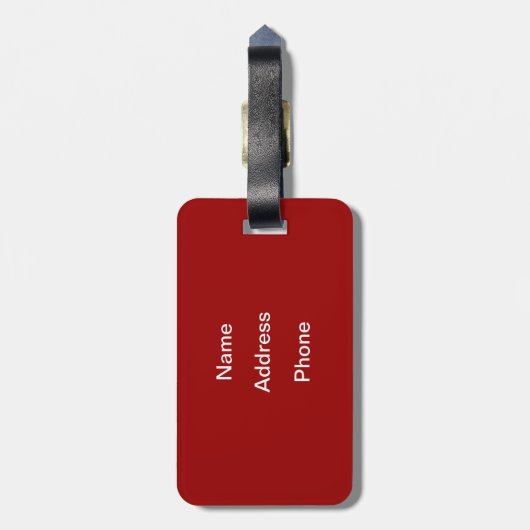 Kokeshi poppen bagagelabel (Achterkant verticaal)