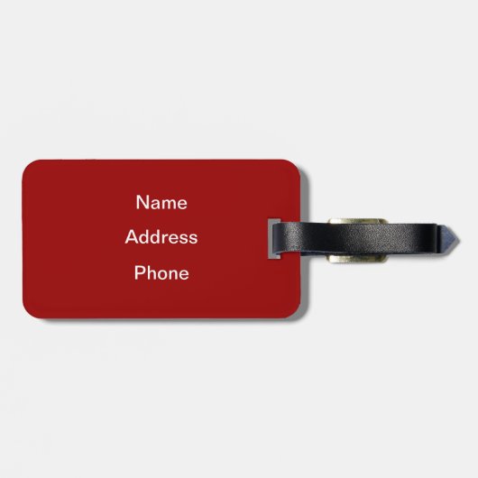 Kokeshi poppen bagagelabel (Achterkant horizontaal)