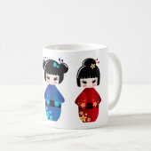 Kokeshi-poppen Koffiemok (Voorkant rechts)