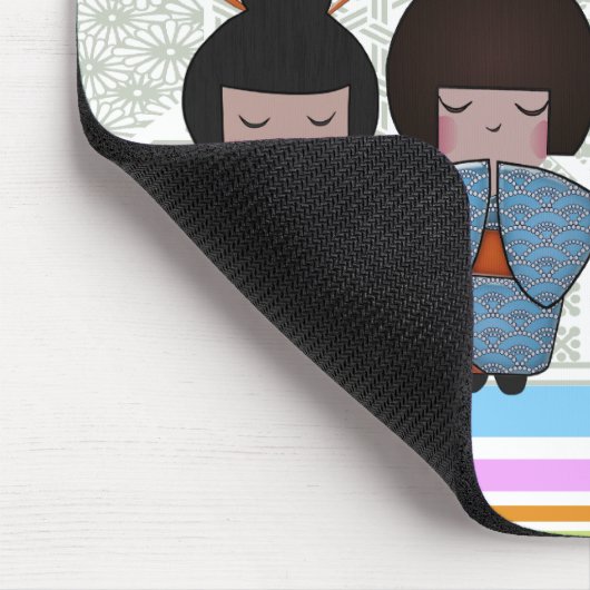 kokeshi poppen muismat (Hoek)