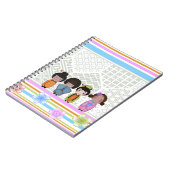 kokeshi poppen notitieboek (Linkerzijde)