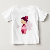 Kokeshi Sakura Baby T-shirt (Voorkant)