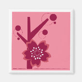 Kokeshi Sakura Kimono Design Magneet (Voorkant)