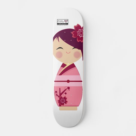 Kokeshi Sakura Sk8board Persoonlijk Skateboard (Voorkant)