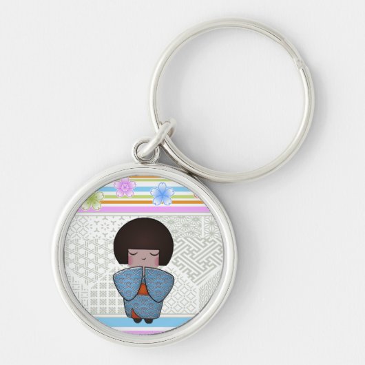 kokeshi seigai sleutelhanger (Voorkant)
