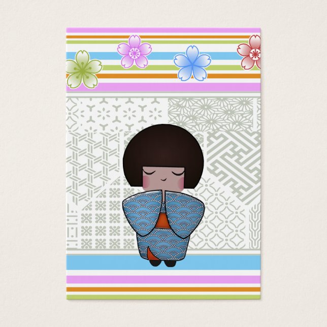 kokeshi seigai visitekaartje (Voorkant)