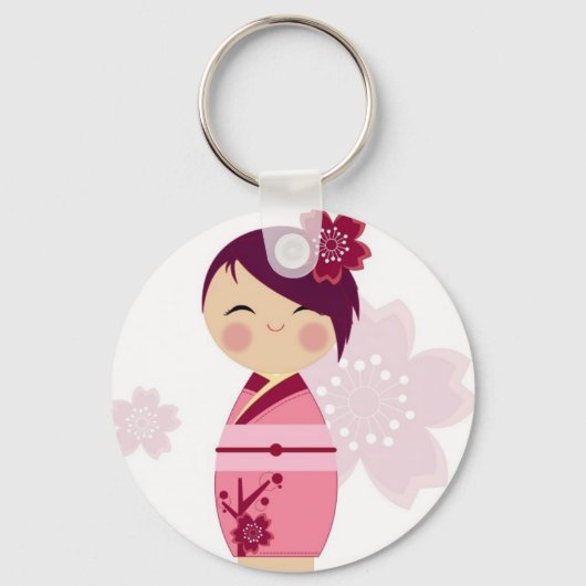 Kokeshi Sleutelhanger (Voorkant)