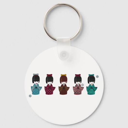 kokeshi sleutelhanger (Voorkant)