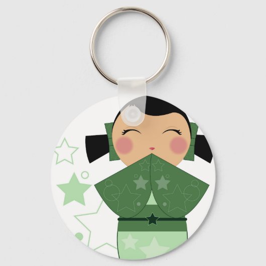 Kokeshi Star Sleutelhanger (Voorkant)