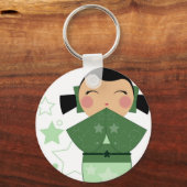 Kokeshi Star Sleutelhanger (Voorkant)