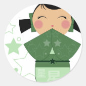 Kokeshi Star Stickers (Voorkant)
