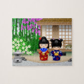 Kokeshi Teahouse Legpuzzel (Horizontaal)