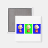 Kokeshi Trio Magnet (Voorkant / Achterkant)