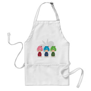 Kokeshi Triplets Apron Standaard Schort