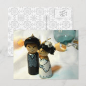 Kokeshi Wedding I Briefkaart (Voorkant / Achterkant)