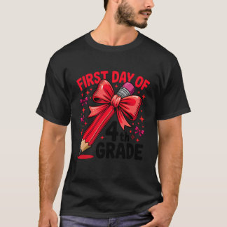 Kokette 4e klas eerste dag terug naar school meisj t-shirt