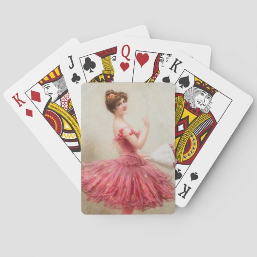 Kokette Ballerina Pokerkaarten (Achterkant)