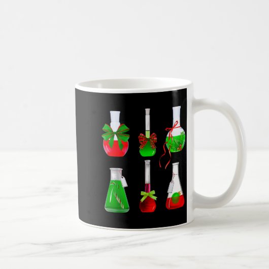 Kokette boog bekerglazen scheikunde labtechnicus w koffiemok (Rechts)