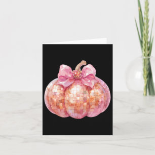 Kokette Boog Disco Pompoen Herfst Funny Hallo Kaart