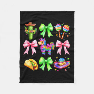 Kokette boog eenhoorn taco's cinco de mayo Mexicaa Fleece Deken