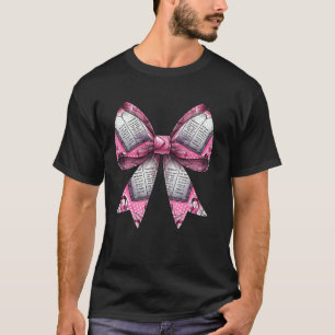 Kokette Boog Mozes Joods Patroon Meisje Moeder Roz T-shirt