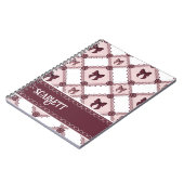Kokette Bourgogne Strik Notitieboek (Linkerzijde)