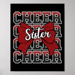 Kokette Cheer Zus Boog Sport Cheerleader Cheerl Poster